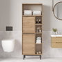 Hanah Home Armario de Baño On10C-S Nogal 60x161.6x35.5 cm